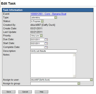 tasks
