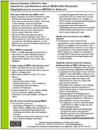 Image of MRSA fact sheet for coaches and athletes