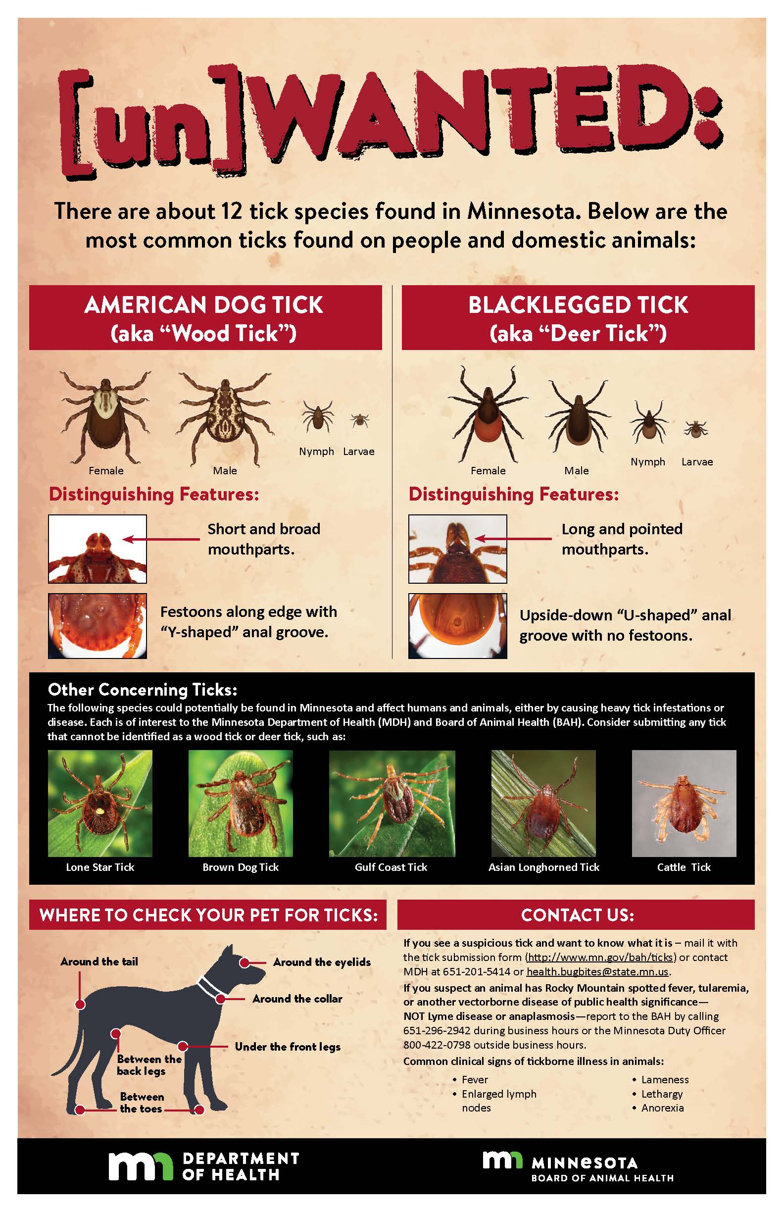 Unwanted tick poster
