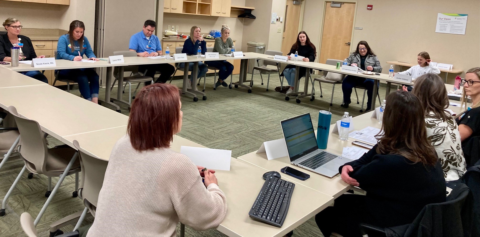 Mankato Clinic's Patient Advisory Council meeting view 1