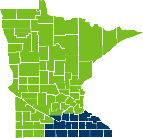 Blue Plus Minnesota Value Network service area