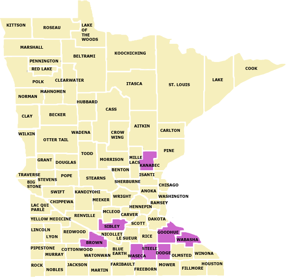 SCHA service areas