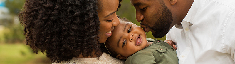 parents with baby