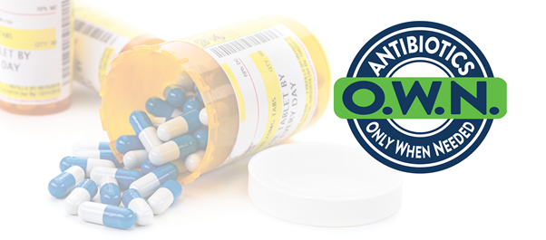 antibiotics only when needed