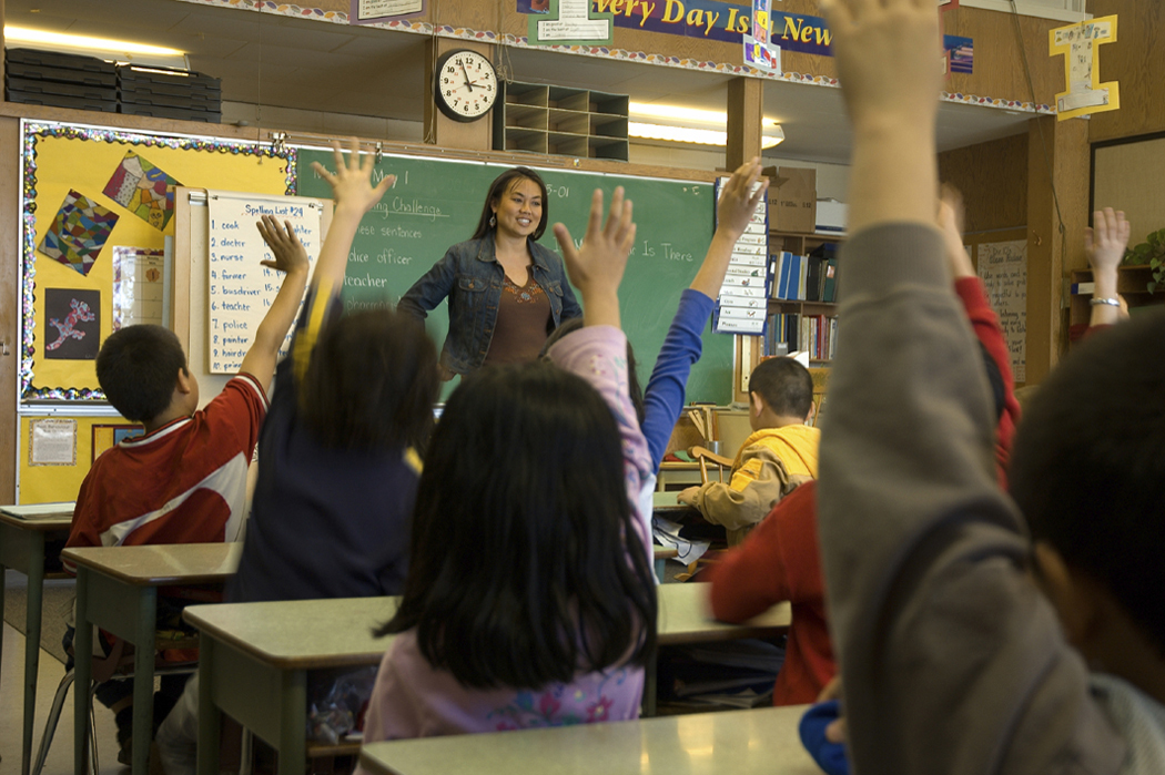 Group of chidren in a classroom