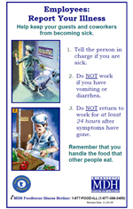 Employees: Report Your Illness Posters