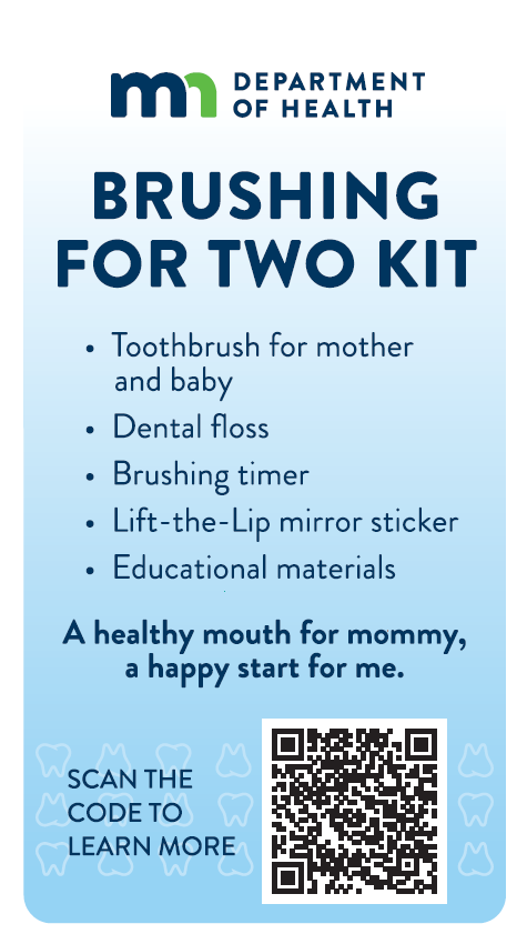 List of items that come in the Brushing for Two kit: toothbrush, floss, timer and more. 