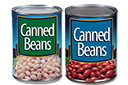 two cans beans