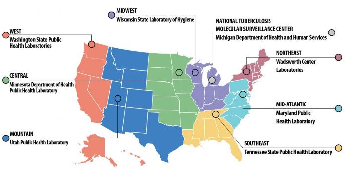 Antimicrobial Resistance Laboratory Network (ARLN) map