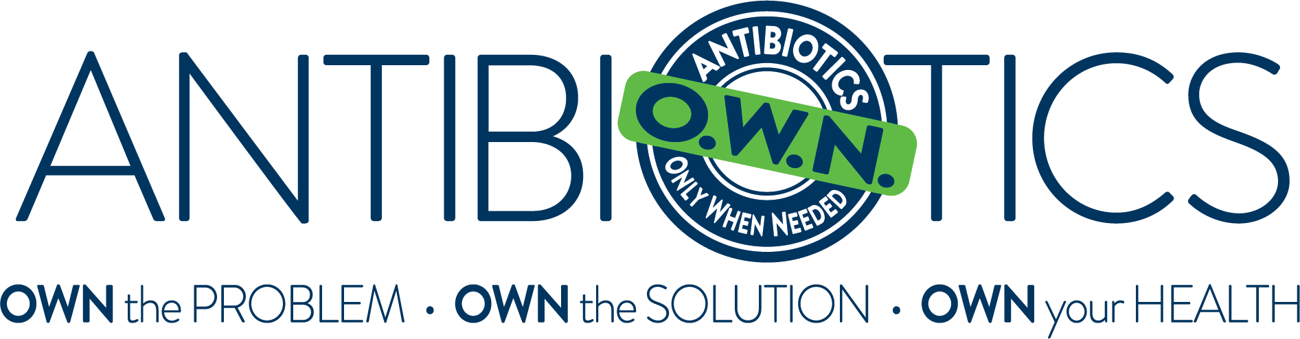 Antibiotics Only When Needed (O.W.N.): Own the problem. Own the solution. Own your health.