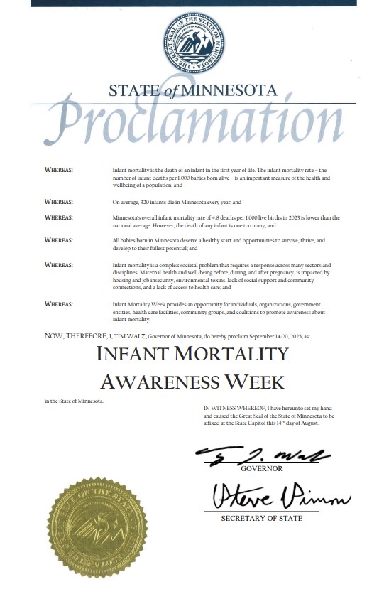 Infant Mortality Week Proclamation